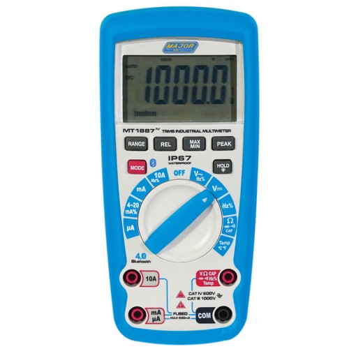 Major Tech MAJMT1887 1500V DC IP67 True RMS Bluetooth Multimeter