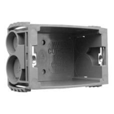 Clipsal Wall Boxes Plastic, 1 Gang with Sliding Nuts Clipsal Wall Boxes Plastic, 1 Gang with Sliding Nuts