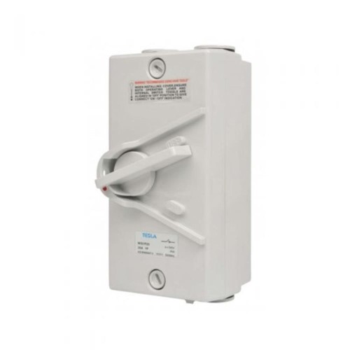 2-Pole, 20Amp IP56 Weather Proof Isolator Switch 2-Pole, 20Amp IP56 Weather Proof Isolator Switch