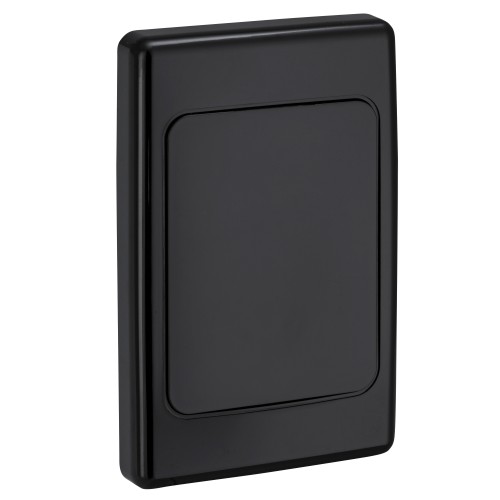 Clipsal 2000 Series Flush Surround and Gridplate, Flush Surround and Gridplate, Blank, Vertical/Horizontal Mount, Standard Size, Black