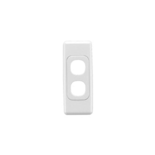Clipsal Surrounds and Grids, 2000 Series, Architrave Mounting, 2 Gang, White Electric Clipsal Surrounds and Grids, 2000 Series, Architrave Mounting, 2 Gang, White Electric