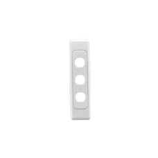 Clipsal 2000 Series Flush Surround and Grid Plate, 3 Gang, White Electric Clipsal 2000 Series Flush Surround and Grid Plate, 3 Gang, White Electric