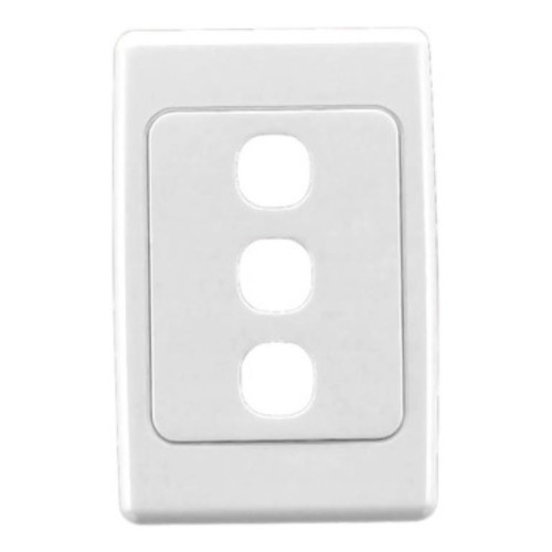 Clipsal Surrounds and Grids, Horizontal and Vertical Mount, 3 Gang, White Electric Clipsal Surrounds and Grids, Horizontal and Vertical Mount, 3 Gang, White Electric