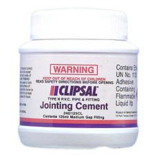 Clipsal PVC Medium Gap Filling Clear Cement, 125ml Bottle with Brush Clipsal PVC Medium Gap Filling Clear Cement, 125ml Bottle with Brush
