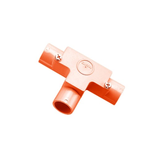 Clipsal Inspection Fittings - PVC, Inspection Tees, 20mm, Electric Orange Clipsal Inspection Fittings - PVC, Inspection Tees, 20mm, Electric Orange