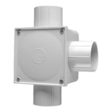 Clipsal Junction Box Square, PVC50mm Entries, 3 Way, Grey Clipsal Junction Box Square, PVC50mm Entries, 3 Way, Grey