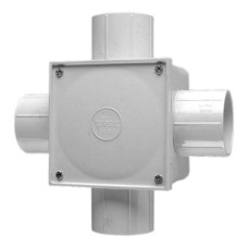 Clipsal Junction Box Square, PVC50mm Entries, 4 Way, Grey Clipsal Junction Box Square, PVC50mm Entries, 4 Way, Grey