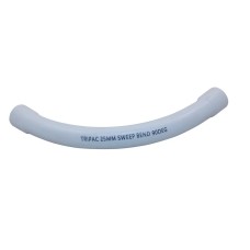 FITTING SWEEP BEND 90DEG COMM 25MM WHITE FITTING SWEEP BEND 90DEG COMM 25MM WHITE