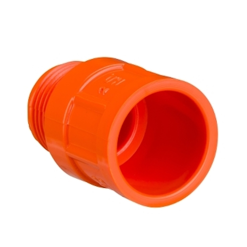 Clipsal Solid Fittings - PVC, Adaptors - Plain to Screwed Conduit, 20mm, Electric Orange Clipsal Solid Fittings - PVC, Adaptors - Plain to Screwed Conduit, 20mm, Electric Orange
