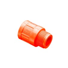 Clipsal Solid Fittings - PVC, Adaptors - Plain to Screwed Conduit, 25mm, Electric Orange Clipsal Solid Fittings - PVC, Adaptors - Plain to Screwed Conduit, 25mm, Electric Orange
