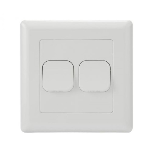 SW2/LDX - Large Dolly 2 Gang 16Amp Switch White SW2/LDX - Large Dolly 2 Gang 16Amp Switch White