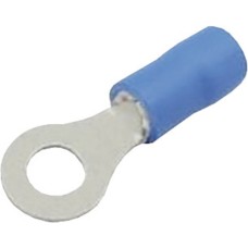 Blue Ring Terminal 5mm Stud 2mm Cable (PK100) Blue Ring Terminal 5mm Stud 2mm Cable (PK100)