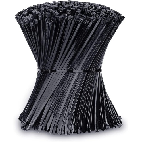 4.8mm x 200mm UV BLACK Cable Ties 1000pcs 4.8mm x 200mm UV BLACK Cable Ties 1000pcs