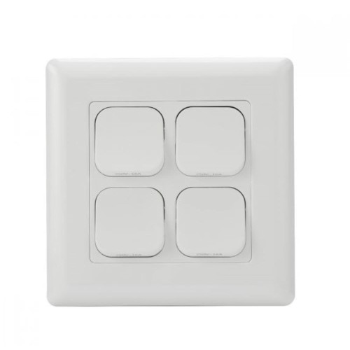 SW4/LDX - Large Dolly 4 Gang 16Amp Switch White SW4/LDX - Large Dolly 4 Gang 16Amp Switch White