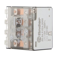 Finder 56 Series Miniature Power Relay 12A 4CO 24V DC Coil Finder 56 Series Miniature Power Relay 12A 4CO 24V DC Coil