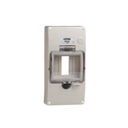 Clipsal - 56 Series Mounting Cover Kit 4 Module, Less Neon, Grey Clipsal - 56 Series Mounting Cover Kit 4 Module, Less Neon, Grey