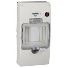 Clipsal - 56 Series Mounting Cover Kit 4 Module, with 240/415V Neon, Grey Clipsal - 56 Series Mounting Cover Kit 4 Module, with 240/415V Neon, Grey