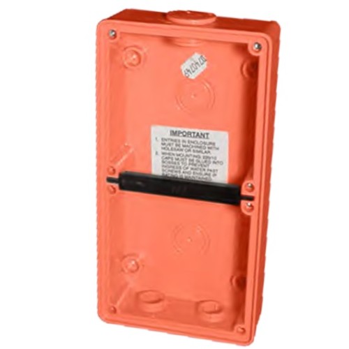Clipsal - 56 Series, Mounting Enclosure, 2 Gang, Resistant Orange Clipsal - 56 Series, Mounting Enclosure, 2 Gang, Resistant Orange