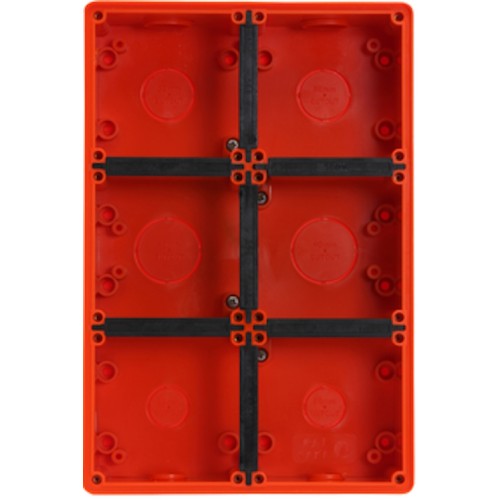 Clipsal - 56 Series, Mounting Enclosure, 6 Gang, Resistant Orange Clipsal - 56 Series, Mounting Enclosure, 6 Gang, Resistant Orange