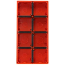 Clipsal - 56 Series, Mounting Enclosure, 8 Gang, Resistant Orange Clipsal - 56 Series, Mounting Enclosure, 8 Gang, Resistant Orange