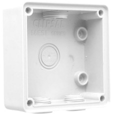 Clipsal - 56 Series, Mounting Back Box, Shallow, 1 Gang, Resistant White Clipsal - 56 Series, Mounting Back Box, Shallow, 1 Gang, Resistant White