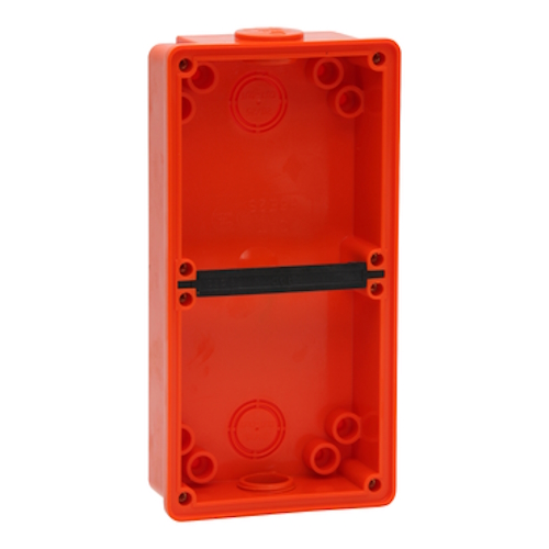 Clipsal - 56 Series, Mounting Back Box, Shallow, 2 Gang, Resistant Orange Clipsal - 56 Series, Mounting Back Box, Shallow, 2 Gang, Resistant Orange