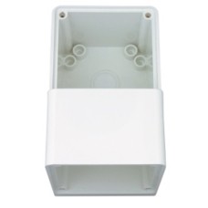 Clipsal - 56 Series, Mounting Back Box, Shallow, 2 Gang, Vertical, Chemical Grey Clipsal - 56 Series, Mounting Back Box, Shallow, 2 Gang, Vertical, Chemical Grey