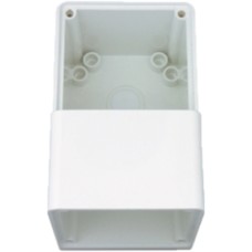 Clipsal - 56 Series, Mounting Back Box, Shallow, 2 Gang, Vertical, Resistant White Clipsal - 56 Series, Mounting Back Box, Shallow, 2 Gang, Vertical, Resistant White
