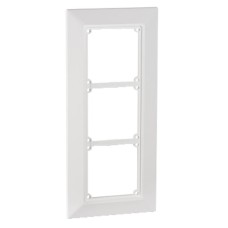 Clipsal - 56 Series Flush Surround 3 Gang, Resistant White Electric Clipsal - 56 Series Flush Surround 3 Gang, Resistant White Electric