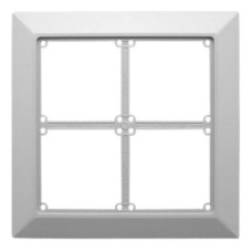 Clipsal - 56 Series Flush Surround 4 Gang, Grey Clipsal - 56 Series Flush Surround 4 Gang, Grey