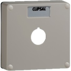 Clipsal - 56 Series, Lid, 1 Gang with 1 X 22mm Diameter Aperture, Chemical Grey Clipsal - 56 Series, Lid, 1 Gang with 1 X 22mm Diameter Aperture, Chemical Grey