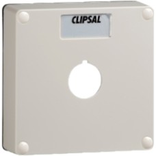 Clipsal - 56 Series, Lid, 1 Gang with 1 X 22mm Diameter Aperture, Grey Clipsal - 56 Series, Lid, 1 Gang with 1 X 22mm Diameter Aperture, Grey