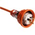 Clipsal - 56 Series, Plug Top, Straight, 3 Flat PIN, 10A, 250V, IP66, Electric Orange