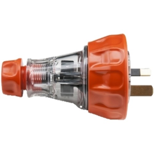 Clipsal - 56 Series, Plug Top, Straight, 3 Flat PIN, 15A, 250V, IP66, Electric Orange Clipsal - 56 Series, Plug Top, Straight, 3 Flat PIN, 15A, 250V, IP66, Electric Orange