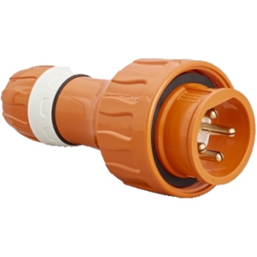 Clipsal - 56 Series, Straight Plugs - IP66, 500V 20A - 4 Round Pins, Resistant Orange Clipsal - 56 Series, Straight Plugs - IP66, 500V 20A - 4 Round Pins, Resistant Orange