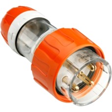 Clipsal - 56 Series, Straight Plugs - IP66, 500V 50A - 4 Round Pins, Electric Orange Clipsal - 56 Series, Straight Plugs - IP66, 500V 50A - 4 Round Pins, Electric Orange