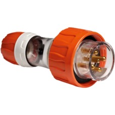 Clipsal - 56 Series, Straight Plugs - IP66, 500V 10A - 5 Round Pins, Electric Orange Clipsal - 56 Series, Straight Plugs - IP66, 500V 10A - 5 Round Pins, Electric Orange