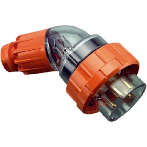 Clipsal - 56 Series, Angle Plugs - IP66, 500V 10A - 4 Round Pins, Electric Orange Clipsal - 56 Series, Angle Plugs - IP66, 500V 10A - 4 Round Pins, Electric Orange