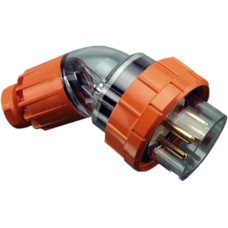 Clipsal - 56 Series, Angle Plugs - IP66, 500V 20A - 4 Round Pins, Electric Orange Clipsal - 56 Series, Angle Plugs - IP66, 500V 20A - 4 Round Pins, Electric Orange