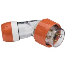 Clipsal - 56 Series, Angle Plugs - IP66, 500V 32A - 4 Round Pins, Electric Orange Clipsal - 56 Series, Angle Plugs - IP66, 500V 32A - 4 Round Pins, Electric Orange