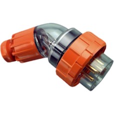 Clipsal - 56 Series, Angle Plugs - IP66, 500V 10A - 5 Round Pins, Electric Orange Clipsal - 56 Series, Angle Plugs - IP66, 500V 10A - 5 Round Pins, Electric Orange