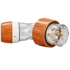 Clipsal - 56 Series, Angle Plugs - IP66, 500V 40A - 5 Round Pins, Electric Orange Clipsal - 56 Series, Angle Plugs - IP66, 500V 40A - 5 Round Pins, Electric Orange