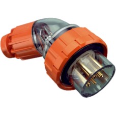 Clipsal - 56 Series, Angle Plugs - IP66, 500V 20A - 7 Round Pins, Electric Orange Clipsal - 56 Series, Angle Plugs - IP66, 500V 20A - 7 Round Pins, Electric Orange