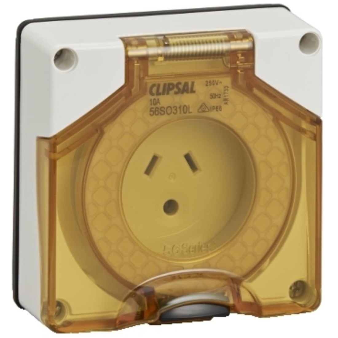 Socket Outlet Rell 56SO310LLE-RW SOCK O'LET SURF 3PIN 10A LT L/ ( 1)
