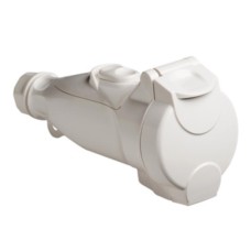 Clipsal - 56 Series Pendant Outlet 250V, 10A, 3 Flat PIN, 2 Pole, Resistant White Electric Clipsal - 56 Series Pendant Outlet 250V, 10A, 3 Flat PIN, 2 Pole, Resistant White Electric