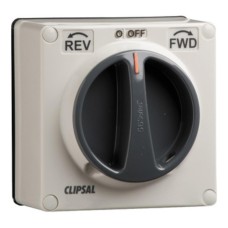 Clipsal - 56 Series Surface Switch 1 Gang 3 Pole 20A Reversing Less Enclosure Grey Clipsal - 56 Series Surface Switch 1 Gang 3 Pole 20A Reversing Less Enclosure Grey