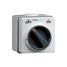 Clipsal - 56 Series Surface Switch 1 Gang, 3 Pole, 500VAC, 32A Grey Clipsal - 56 Series Surface Switch 1 Gang, 3 Pole, 500VAC, 32A Grey