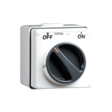 Clipsal - 56 Series Surface Switch 1 Gang, 3 Pole, 500VAC, 50A Resistant White Electric Clipsal - 56 Series Surface Switch 1 Gang, 3 Pole, 500VAC, 50A Resistant White Electric