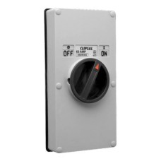 Clipsal - 56 Series Surface Switch 1 Gang 3 Pole 63A 2 Gang Less Enclosure Grey Clipsal - 56 Series Surface Switch 1 Gang 3 Pole 63A 2 Gang Less Enclosure Grey