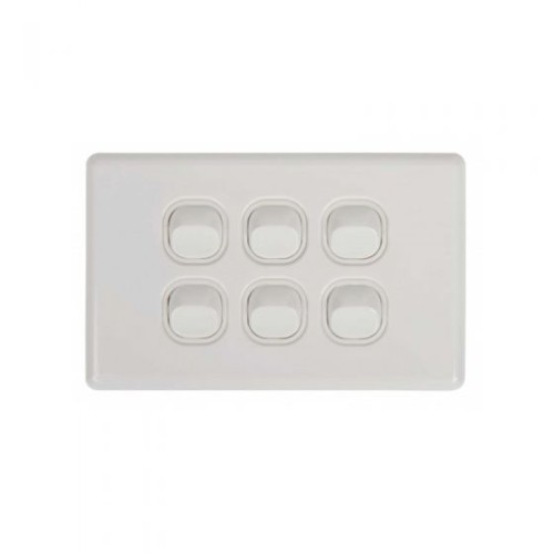 Tesla 6-Gang 10A Switch Tesla 6-Gang 10A Switch